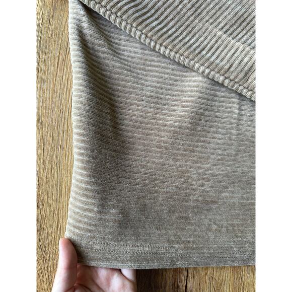 Thread & Supply Tan Cozy Quarter Zip Sweatshirt Size Large - Picture 8 of 8